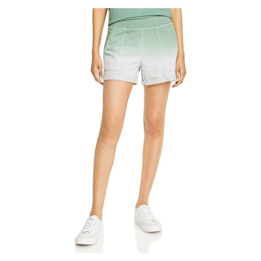 SUNDAYS Womens Green Stretch Pocketed Cuffed Shorts 1 - Picture 1 of 1
